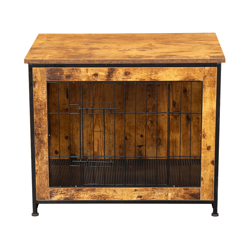 Steel-Wood Folding Dog Cage