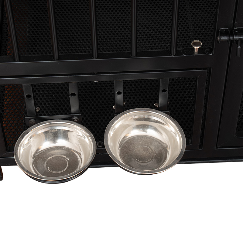 Steel-Wood Folding Dog Cage