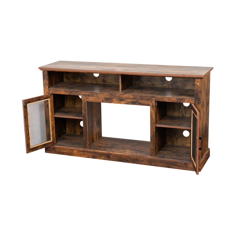 Industrial Style Fireplace TV Cabinet