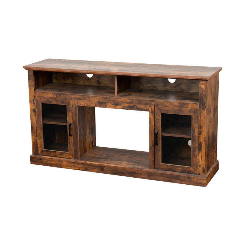 Industrial Style Fireplace TV Cabinet