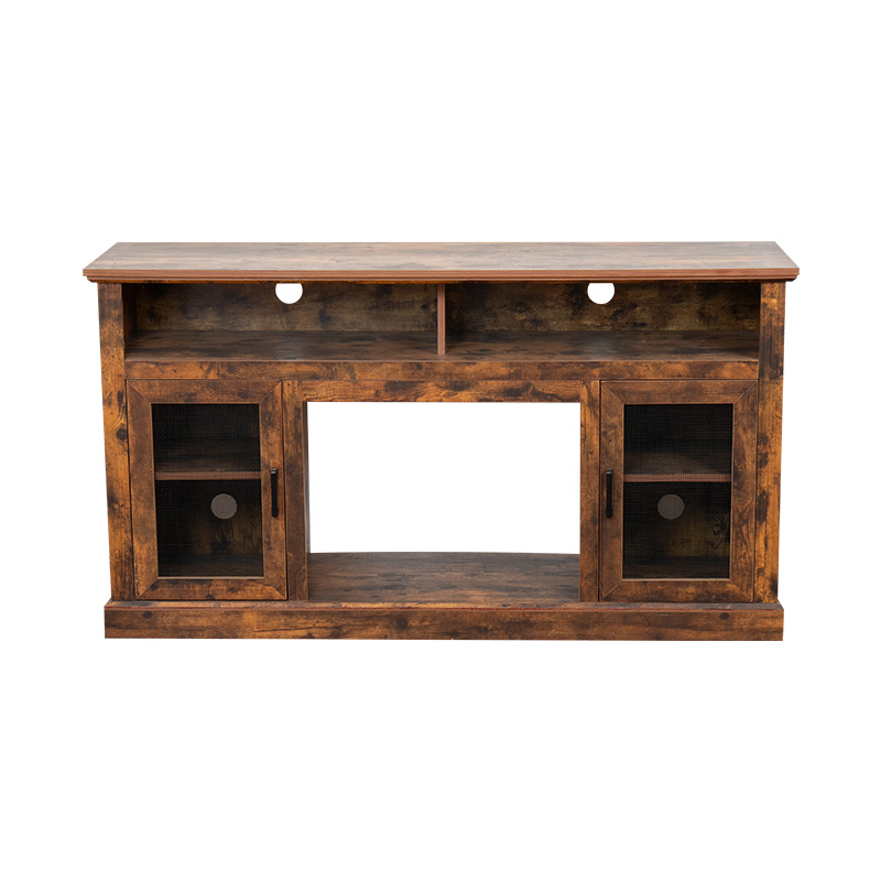 Industrial Style Fireplace TV Cabinet