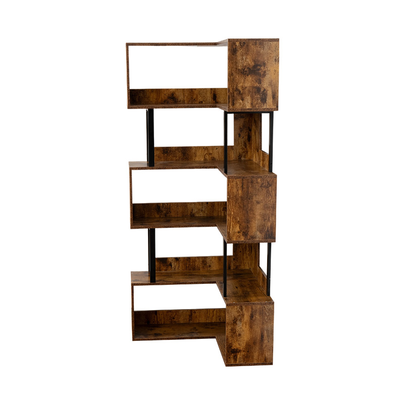Industrial Style Corner Bookshelf