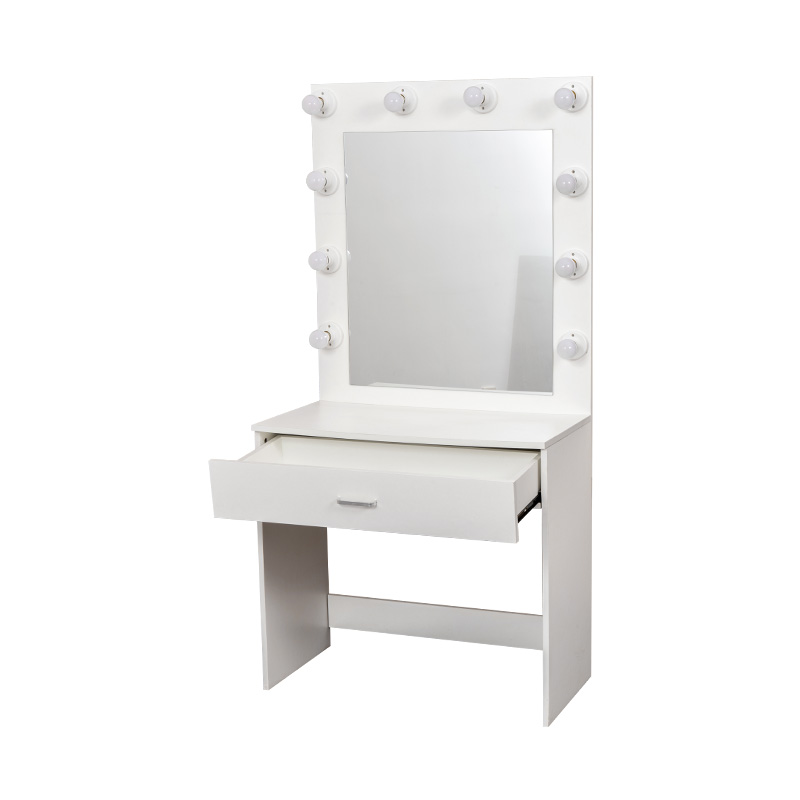 Dressing Table With Light Bulb Solves a Lighting Problem Most Vanities Ignore